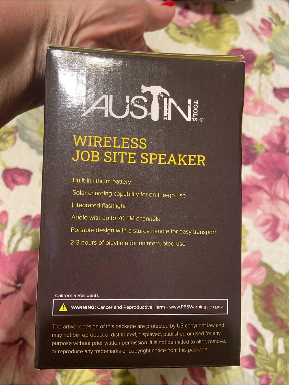 Austin Wireless Job Site Speaker - Black - Picture 3 of 3